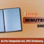 Tax Print- Best Minutes binder in mumbai