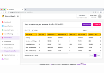DEP Calculation Income Tax