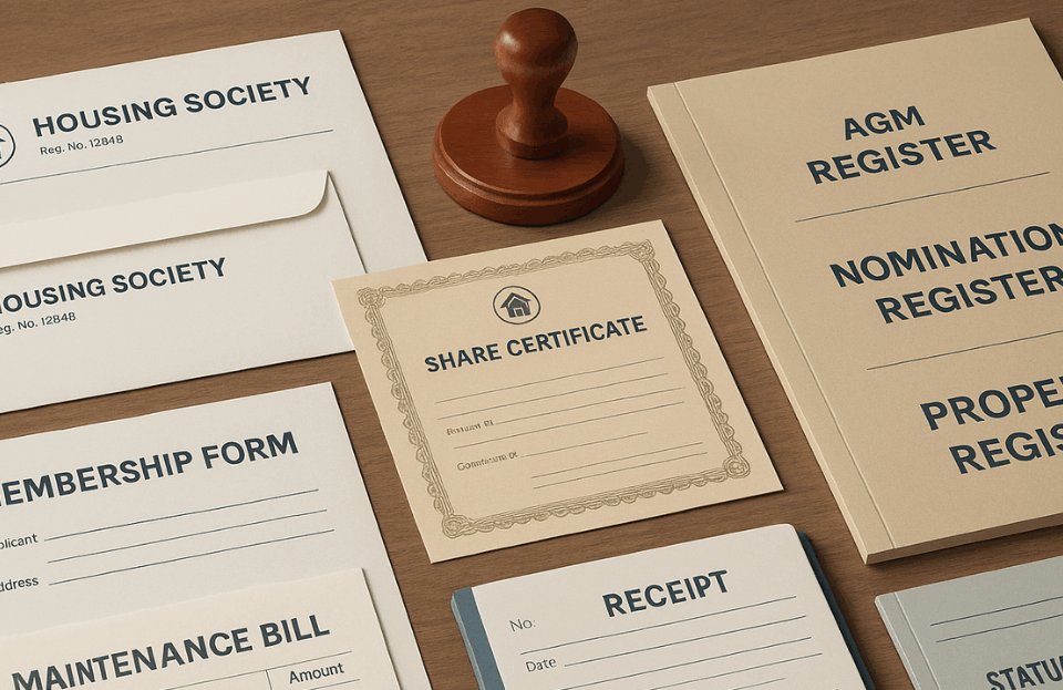 Tax Print Maharashtra Co-Op. HSG Society Stationery in Mumbai