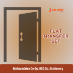 Flat Transfer Set for Housing Society 1 Tax Print Flat set for CHS in Mumbai