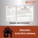 Tax Print _ Share Certificate for co-operative housing society