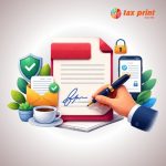 PDF Signer 2 Tax Print PDF Signer Software showing secure digital document signing, electronic signatures, encrypted PDFs, and paperless business documentation.